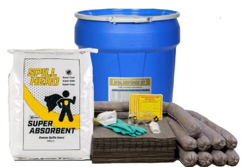 Spill Hero Universal Spill Kit in 30 Gallon Lab Pack Drum