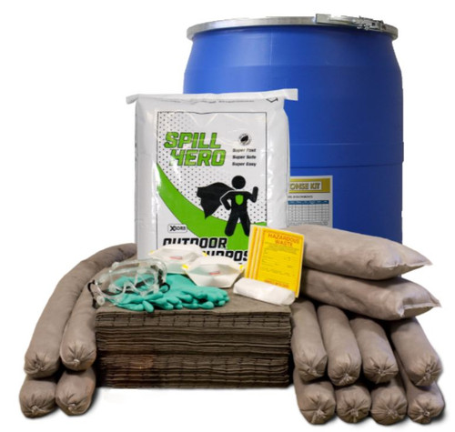 Spill Hero, Outdoor All-Purpose Spill Kit in 55 Gal Drum