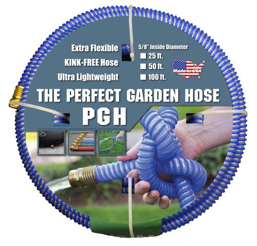 The Perfect Garden Hose 5/8 x 100’ cpld GHT thread, Blue