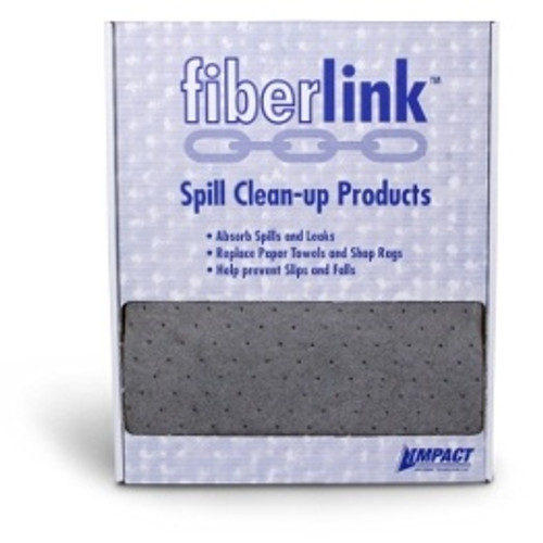 FiberLink Universal Gray Medium-Weight Handy Pads (Box of 25)