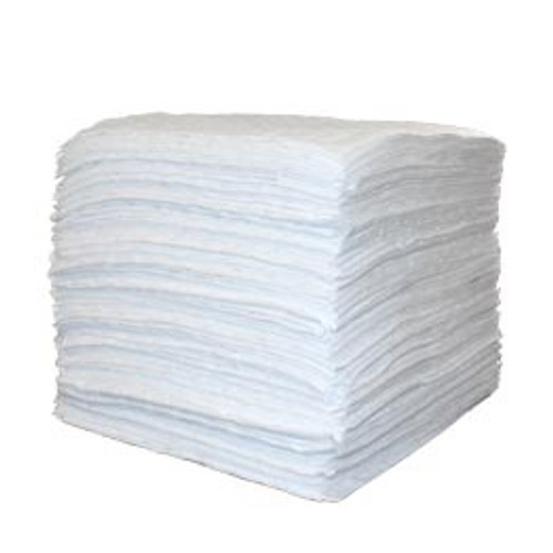 Recycled Fiber Heavyweight Oil Absorbent Pads (Box of 25)