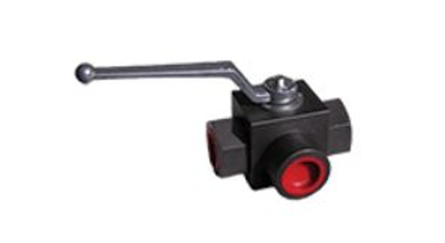 BALL VALVE 3-WAY 1/2" FPT, 7000 PSI