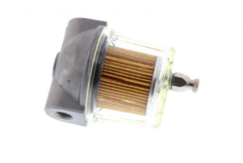 23.0030 - In-Line Fuel Filter, 1/4"" F-F. 3.0" x 3/5" w/ Drain Valve