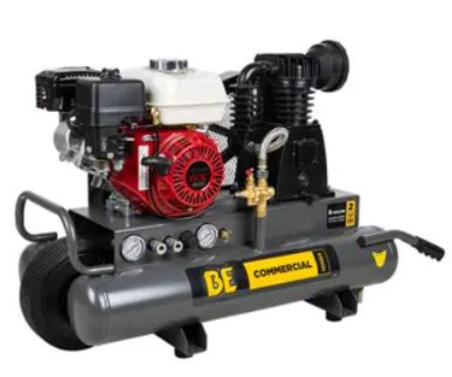 BE - 8 Gallon Wheeled Gas Compressor, 200CC