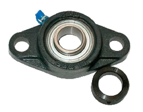 BEARING 2 HOLE CAST FLANGE 1" - Compact 2 Bolt Flange, Locking Collar