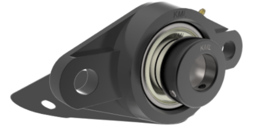 KML Compact 2 Bolt Flange  Bearing, 1-1/4" Locking Collar, Standard Race SALF20620