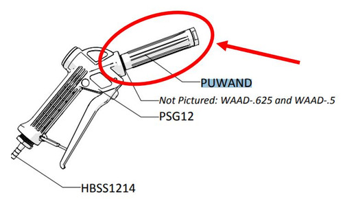 1/2 IN MPT POLY WAND WITH INTEGRATED 65 DEGREE FAN TIP