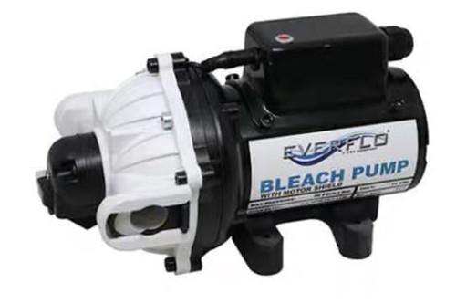 Everflo 12V EFSW4000 Bleach Diaphragm Pump Motor Shield Protection - 4.0 GPM, 60 PSI