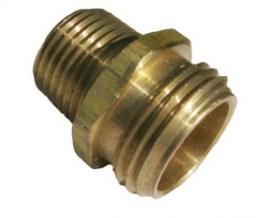 GARDEN HOSE  BRASS ADAPTER (3/4" Male GH x 1/2" MP)