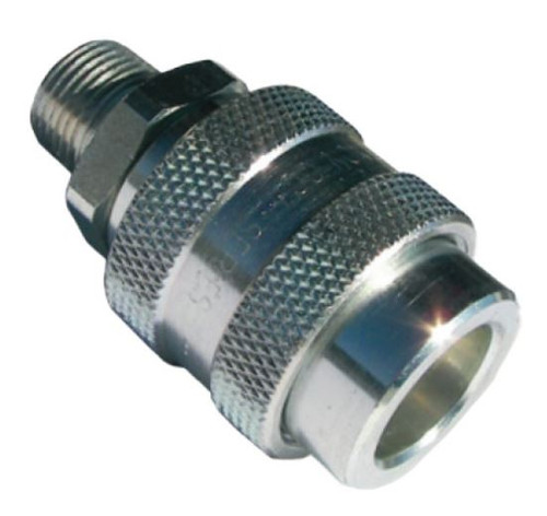 B2WEM2-S SOCKET 1/4 MALE QUICK CONNECT "HP" - Steel (10,000 PSI) (W/O CK Ball)