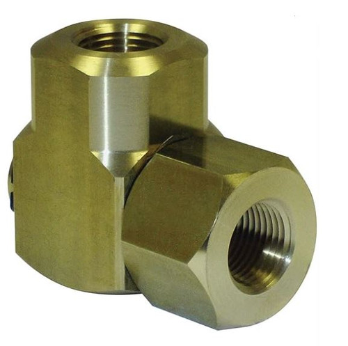 Coxreel 439 Replacement Swivel - 90° w/ Nitrile Seal, Brass, 1/2" FPT x 1/2 FPT, 4000PSI (for 1125 Series Reel)