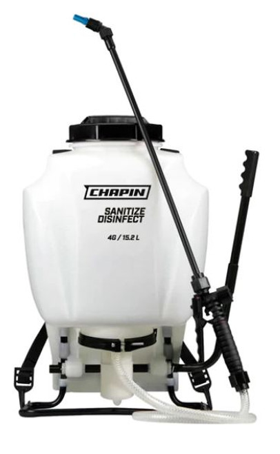 4-gallon Backpack Sprayer for Bleach & Disinfection