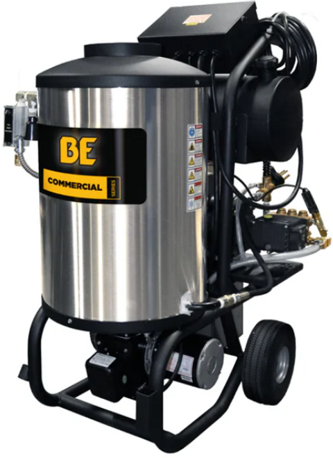 BE Pressure Washer - 2,300 PSI, 4.0 GPM, Hot Water, Comet Triplex Pump, Electric
