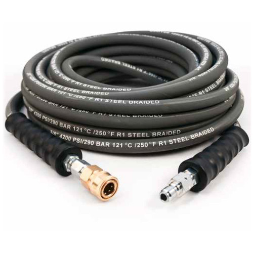 Legacy 1 Wire, Gray Non-Marking Hose, 3/8" x 100' SW/SW w/QC's