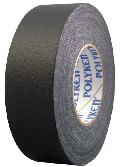 Polyken 253 - 2" Premium Grade 13 mil. Duct Tape (48mm X 55M X 13mil.) (BLACK) (Case of 24)