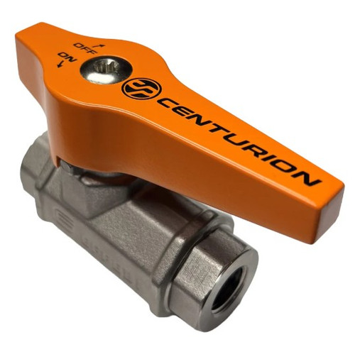Centurion 3/8" Ball Valve EZ Turn - 5000 PSI, 250°F Max