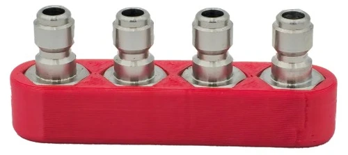 GLADIATOR RED QUAD COUPLER W/ SS PLUGS