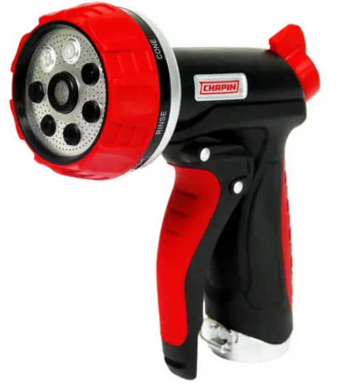 Chapin 7 Pattern Comfort Grip Garden Hose Spray Nozzle