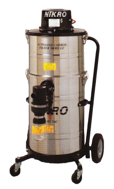 NIKRO - 15 Gallon Stainless Steel Mercury Recovery Vacuum (MV15110-SS)