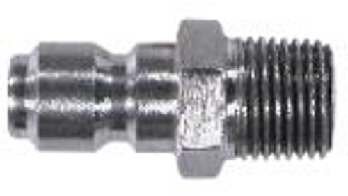 QC PLUG 3/8" MNPT STAINLESS STEEL