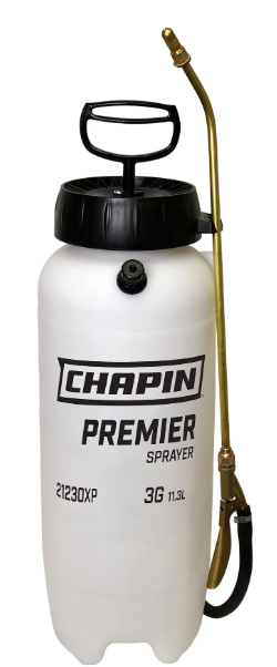 Chapin 21230XP: 3-Gallon Premier Pro XP Poly Tank Sprayer for Fertilizer, Herbicides and Pesticides