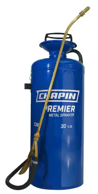 CHAPIN 1380 - Premier Pro Steel Sprayer w/ Chem Resistant Seals - 3 Gal