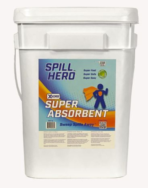 SPILL HERO UNIVERSAL ABSORBENT, 4 GAL. PAIL WITH SCOOP
