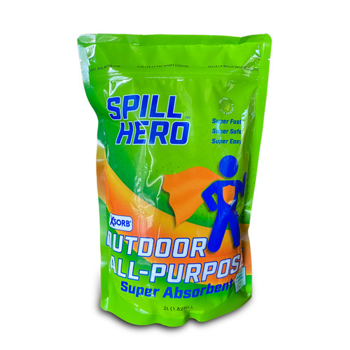 SPILL HERO OUTDOOR ALL-PURPOSE ABSORBENT, 2 LITER BAG (Case of 24)