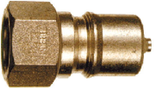 DOUBLE SHUT-OFF STEEL PLUG 3/8" FPT