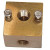 UNLOADER BLOCK BRASS 3/8 FPT X 3/8 FPT