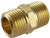 BRASS HEX NIPPLE 3/8"