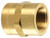 BRASS HEX COUPLER 1/8" FPT