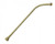 Extension Wand - Brass 12" Curved - Male