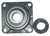 BEARING 4 HOLE CAST FLANGE 3/4" - Standard 4 Bolt Flange - Locking Collar