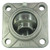 BEARING 4 HOLE CAST FLANGE 1 1/8" - Standard 4 Bolt Flange - Locking Collar, Extended Race