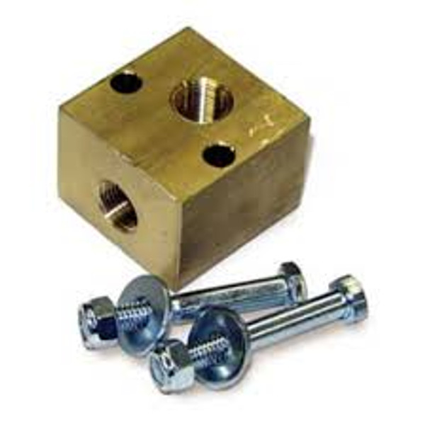 UNLOADER BLOCK 1/2 FPT X 1/2 FPT NICKEL PLATED STEEL