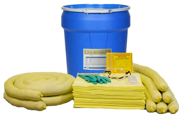 FiberLink Hazmat Spill Response Kit in 30 gallon Lab Pack Drum