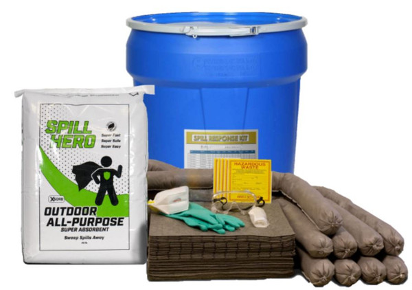 Spill Hero, Outdoor All-Purpose 30 gal Lab pack Spill Kit