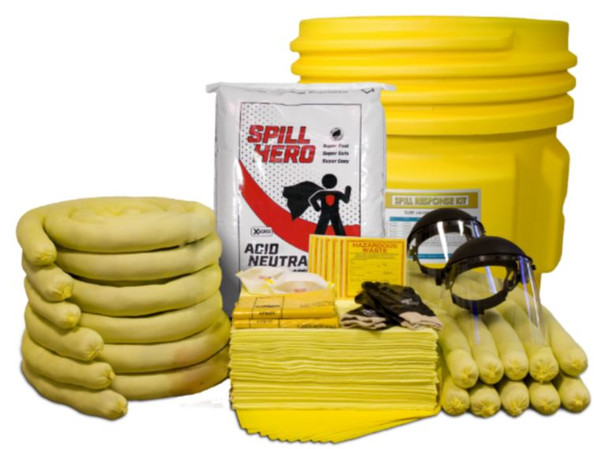 Spill Hero Acid Neutralizing Spill Kit in 65 Gallon Lab Pack Drum