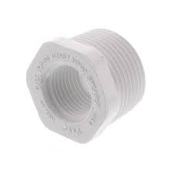 439-249, PVC Hex Bushing,  2" MPT x 1" FPT