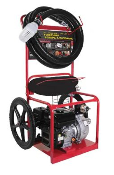 BE High Pressure Pump - 2" 210CCP, Powerease Fire Cart w/ Hoses & Fittings
