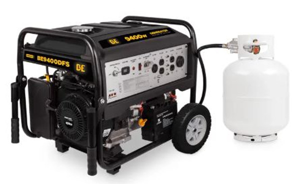 BE - 9400 Watt Dual Fuel Generator, 459CC, CETL/CARB, 4A Lithium Battery