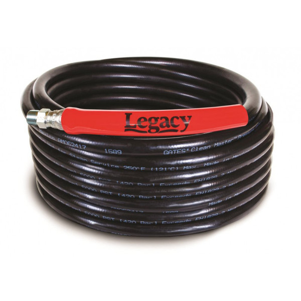 Legacy, 2-Wire Hose, 50 ft. x 3/8'', 6000 PSI, SWxSW (Black)