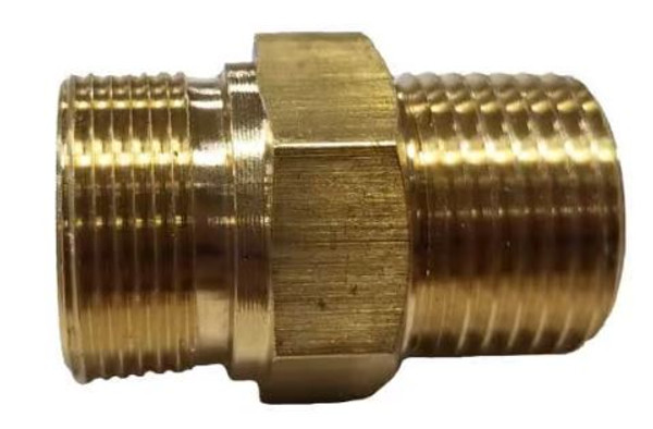 CAT Pumps 107681 Brass Discharge Fitting For 7500S, 7627, 7700 Unloaders - 3/8in. MNPT