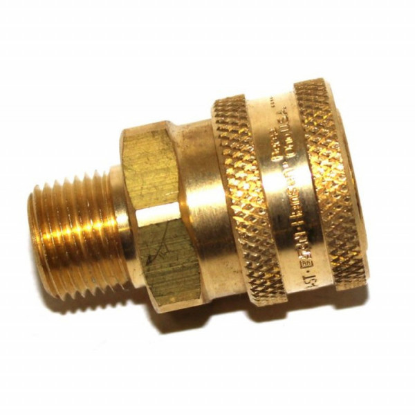 QC SOCKET 1/2" MPT "ST" (Brass) (Pack of 5)