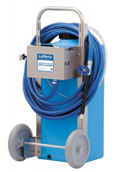 Lafferty 941219-BLUE,  Portable 2-Wheel, 20 Gallon Liberty Foamer, BLUE