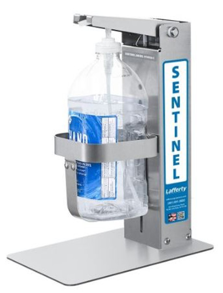 Lafferty 976936-C, Sentinel 1/2-Gallon Hand Sanitizer Dispenser, Countertop