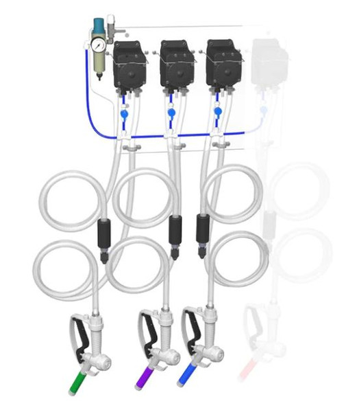 FOAMiT CTX3 - CHEMICAL TRANSFER UNIT-EXPOSED PUMP- 3 PRODUCT-ALL SANTO