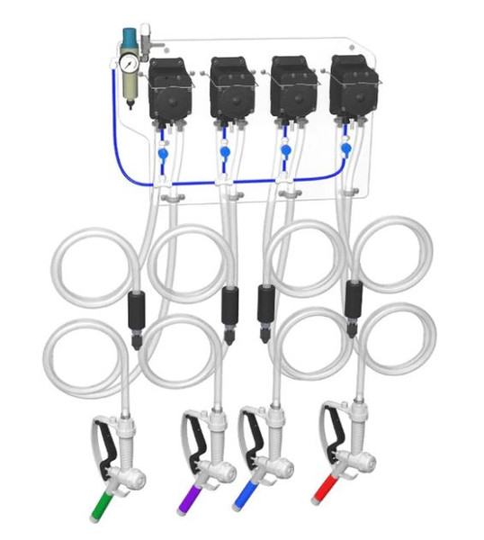 FOAMiT CTX4K - CHEMICAL TRANSFER UNIT-EXPOSED PUMP- 4 PRODUCT-ALL KALREZ