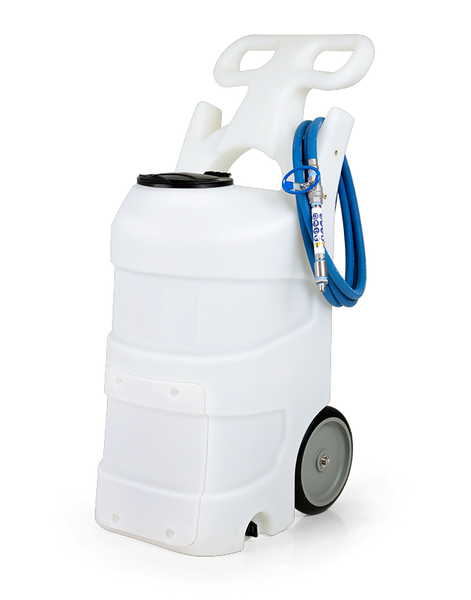 FOAMiT - 15 GAL PORTABLE FOAM UNIT-BATTERY OPERATED-NATURAL-SANTO-INCLUDES MIX7 - BLUE LID